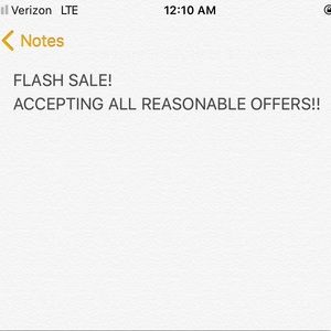 ACCEPTING ALL REASONABLE OFFERs